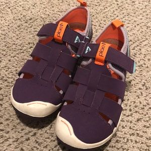 Plae size 1 purple/orange sandal sneakers